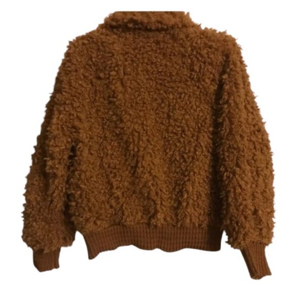 Wild Fable brown teddy jacket size XS NWT - Picture 9 of 10